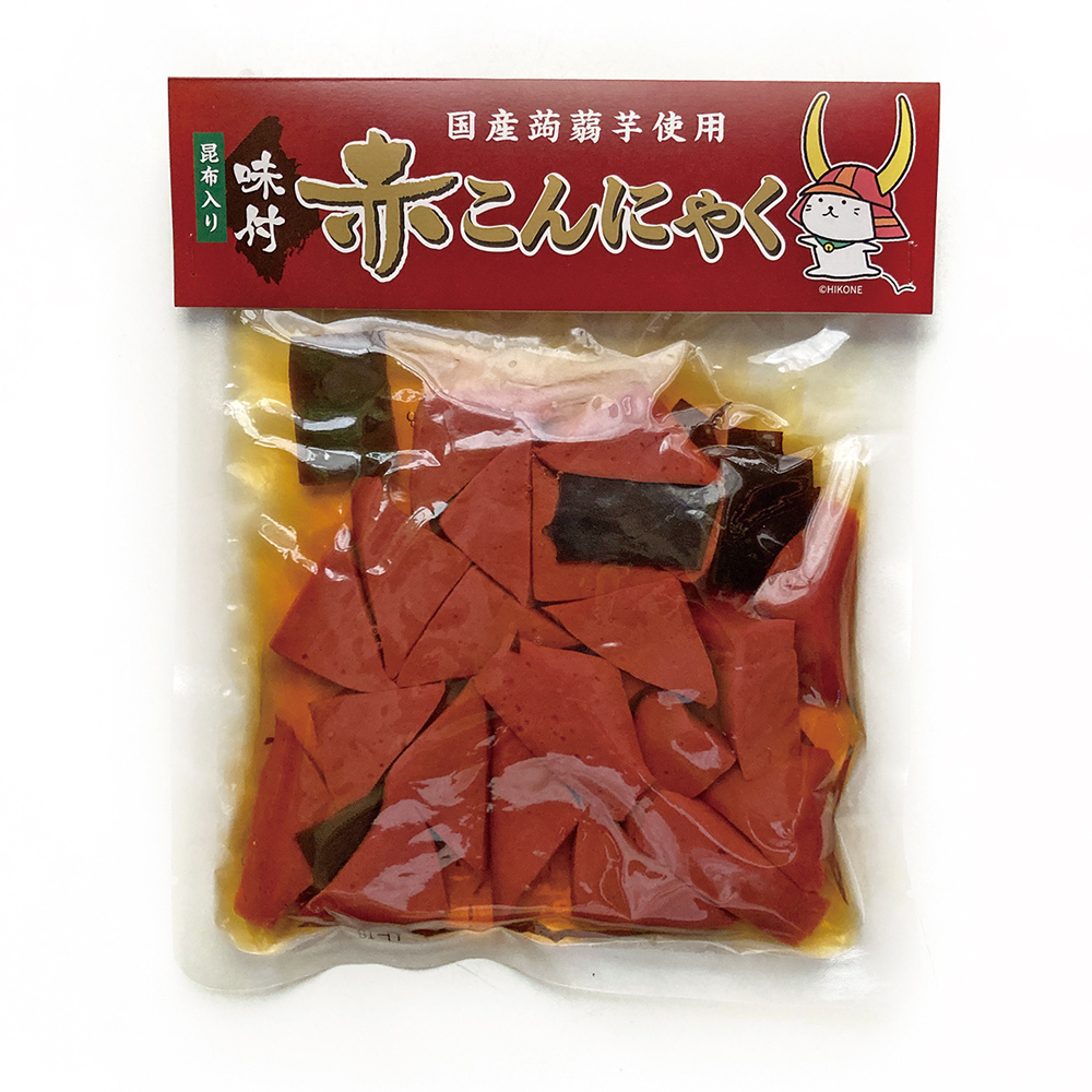ひこにゃん味付赤こんにゃく 山中商会